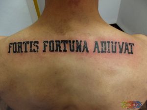 קעקוע Fortis  fortuna adiuvat